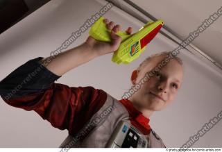 DENISA PILOT STANDING POSE WITH GUN 5